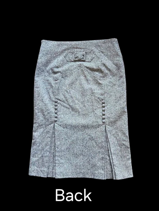 VTG Y2K Body By Victoria Secret Wool Blend Pencil Skirt Sz 4 Victorian Steampunk - Picture 3 of 9